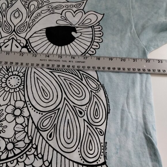 The Mountain Men's Colorwear Owl Coloring Shirt Large Tie Dye Short Sleeve - Picture 5 of 7